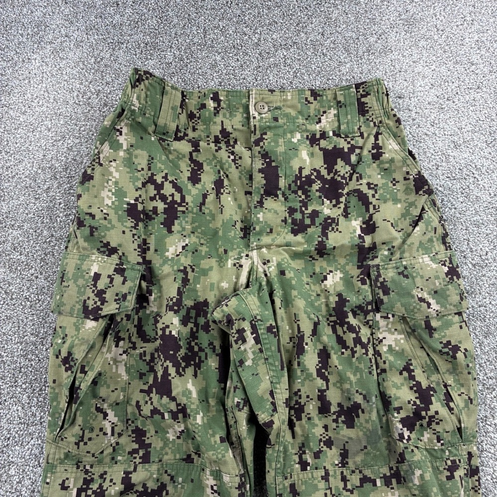US Navy Pants Medium Regular Working Uniform Type III NWU Seals Camo Marines VGC - Picture 2 of 7